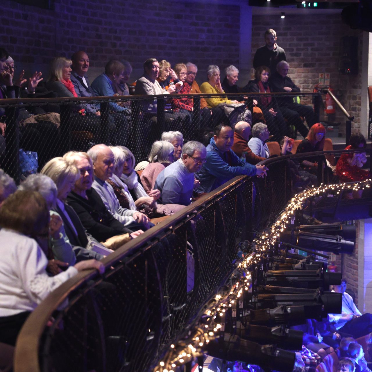 Audiences in the Circle at the Everyman. Photograph by Olivia Carroll.