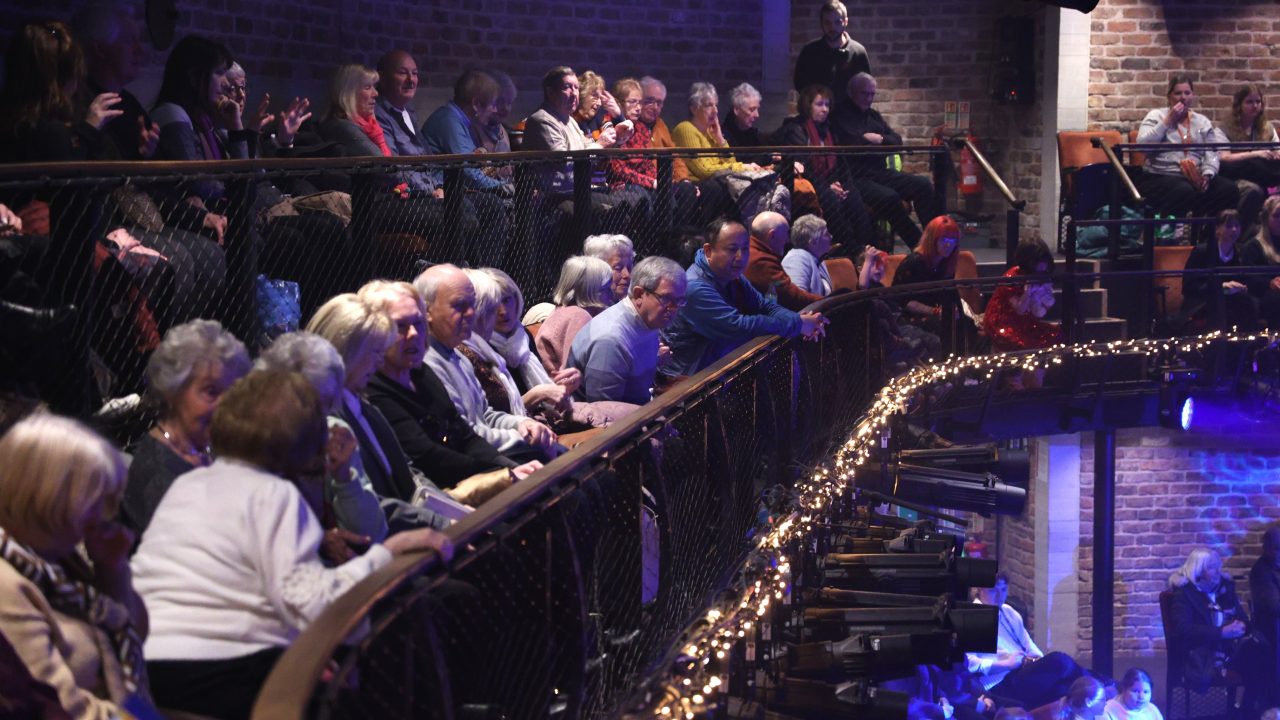 Audiences in the Circle at the Everyman. Photograph by Olivia Carroll.