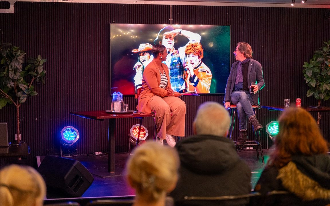 Adam Keast and Ngunan Adamu at our Open House event in 2024. Photograph by Olivia Carroll