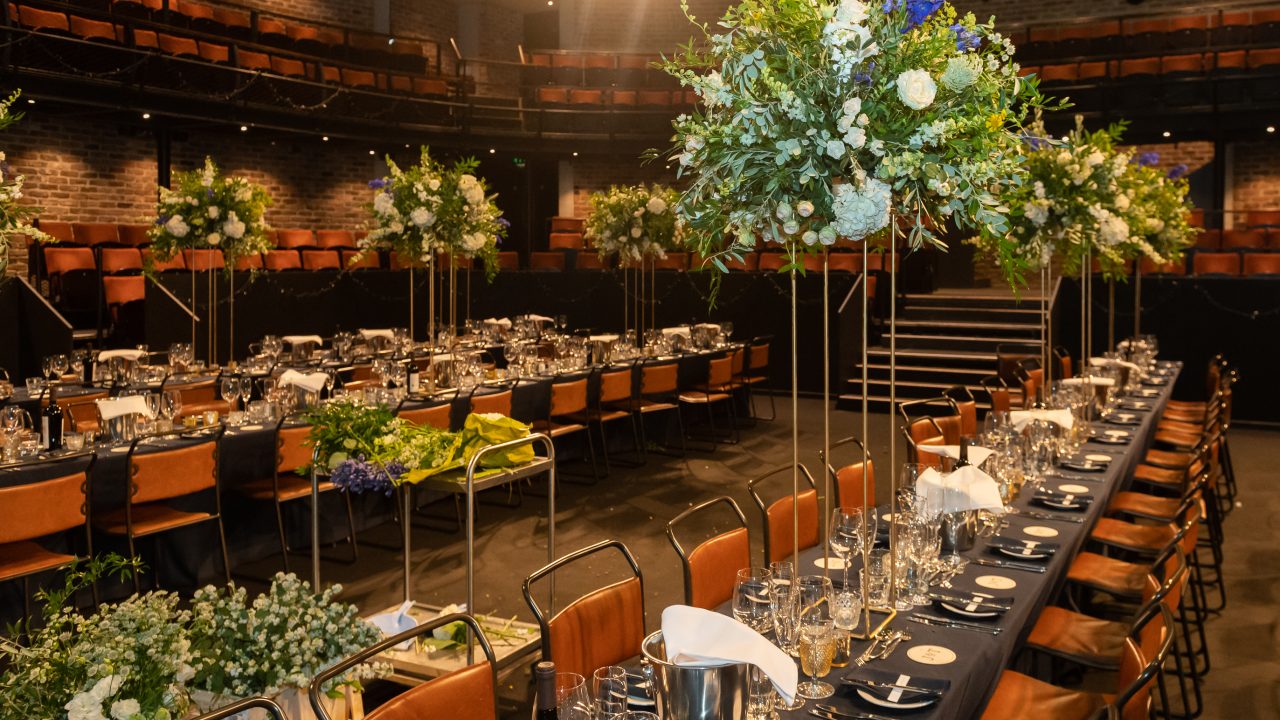 Preparations for a wedding in the theatre. Photograph by Brian Roberts.