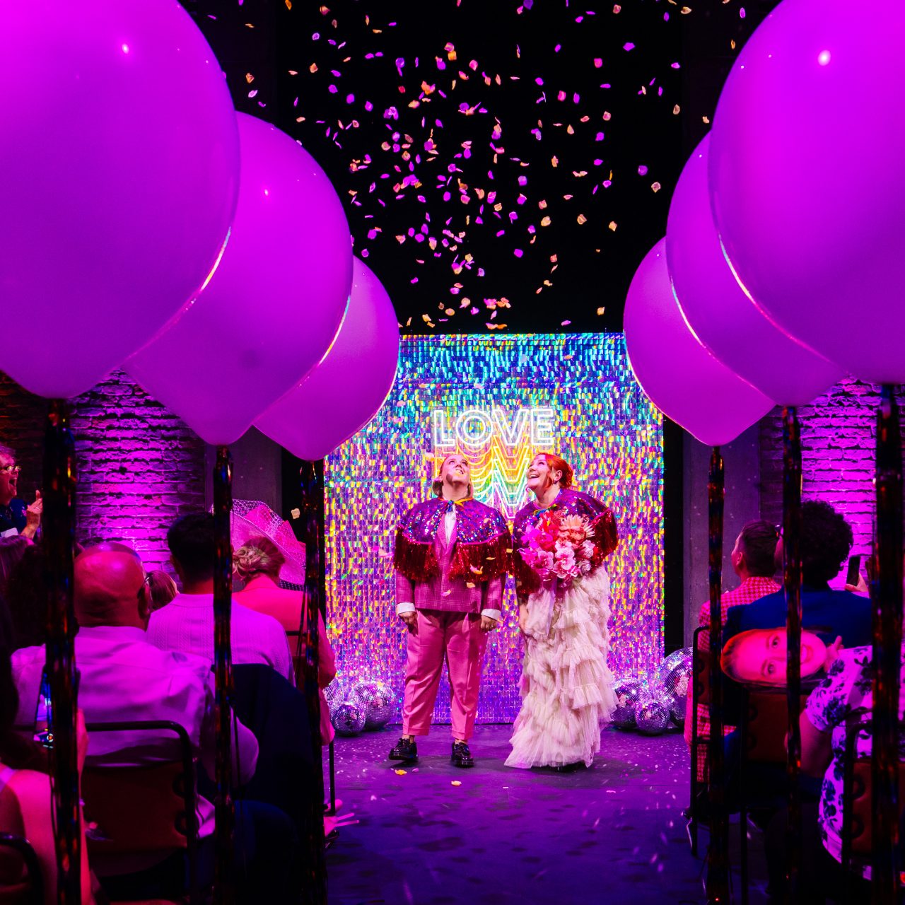 A wedding in the Everyman auditorium.