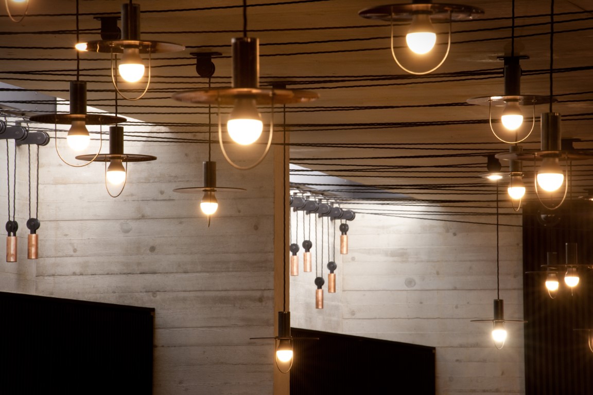 Lighting Downstairs at the Everyman. Photograph by Philip Vile.