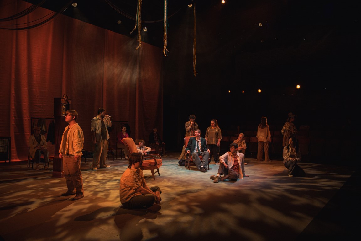 A group of young people on stage