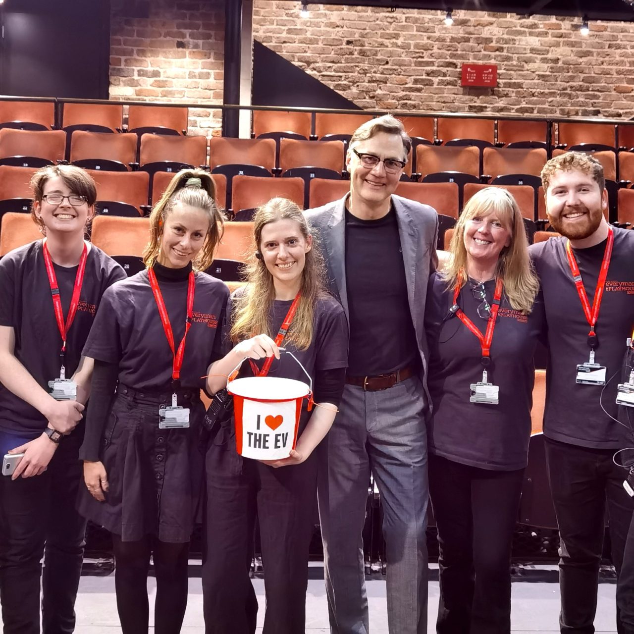 David Morrissey and members of our Audience Experience Team - Photography by Kieran Irvine.