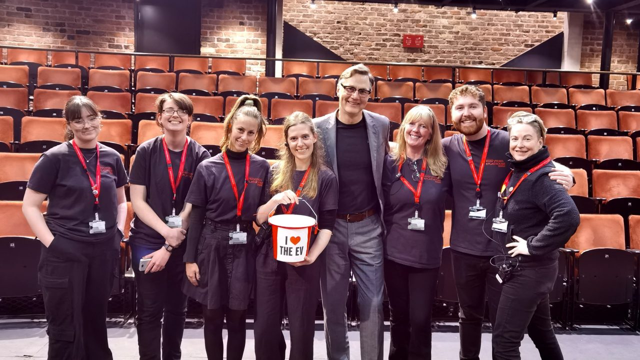 David Morrissey and members of our Audience Experience Team - Photography by Kieran Irvine.