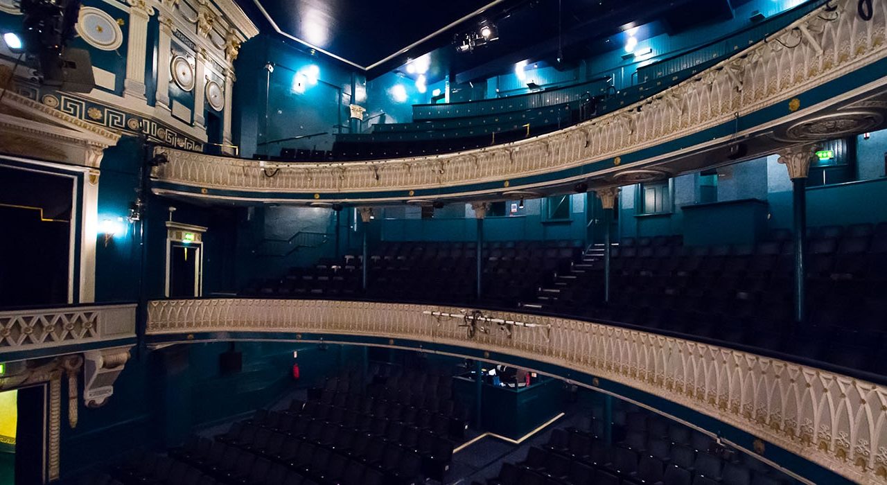 The three levels of the Playhouse.